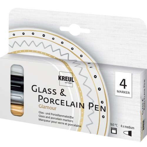 Sada Fixy na sklo a porcelán KREUL GLAMOUR 4 barvy - CK16431_1.jpg