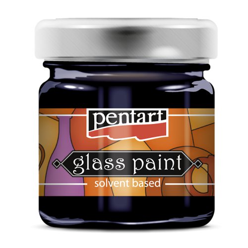 Barva na sklo vitrážová PENTART 30 ml MODRÁ