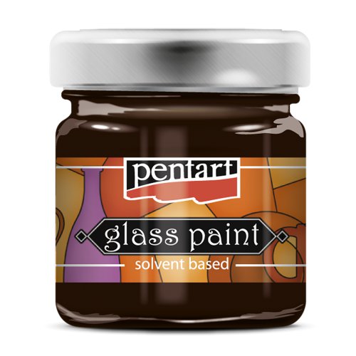 Barva na sklo vitrážová PENTART 30 ml HNĚDÁ