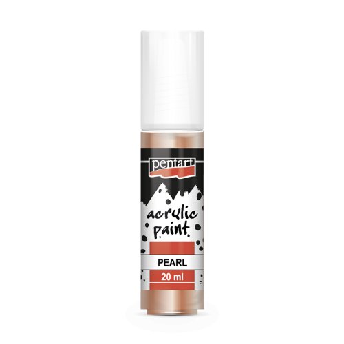 Akrylová barva perleťová PENTART 20 ml MERUŇKOVÁ