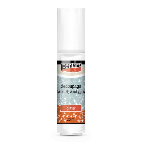 Lepidlový lak na decoupage Glitter PENTART 20 ml