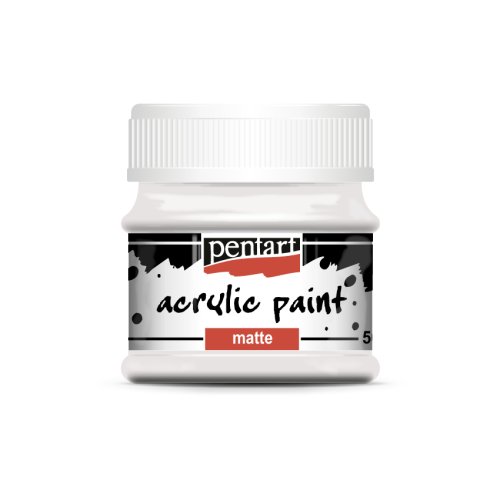 Akrylová barva matná PENTART 50 ml KRÉMOVÁ BÍLÁ