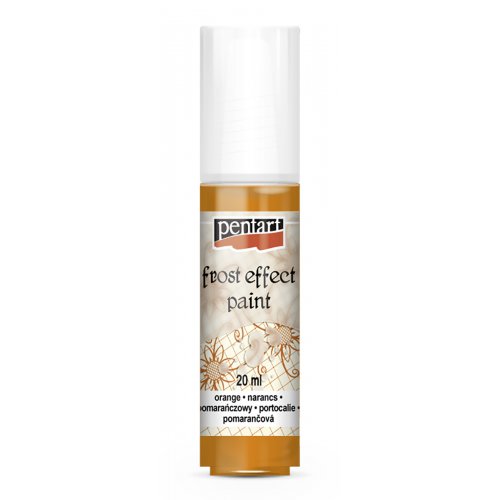 Barva ledový efekt na sklo 20 ml ORANŽOVÁ