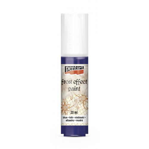 Barva ledový efekt na sklo 20 ml MODRÁ