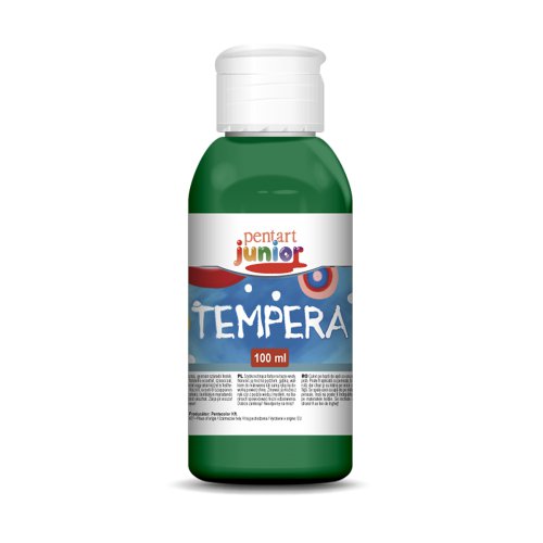 Temperová barva Junior PENTART 100 ml, ZELENÁ
