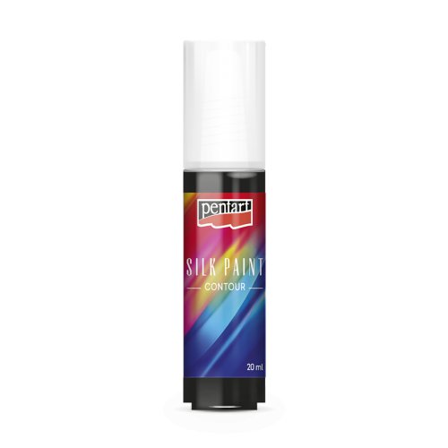 Kontura na hedvábí 20 ml ČERNÁ
