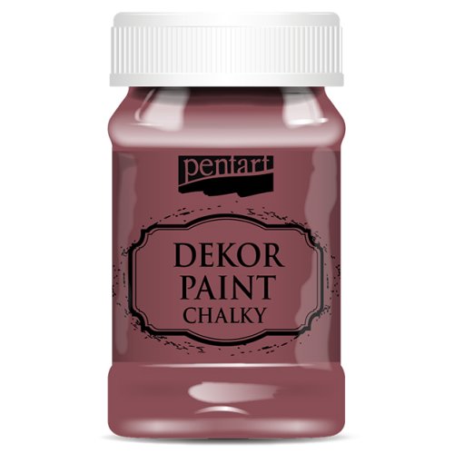 Křídová a dekorační barva PENTART 100 ml BURGUND ČERVENÁ