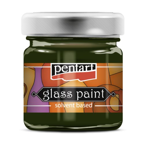 Barva na sklo nevypalovací PENTART 30 ml OLIVOVÁ