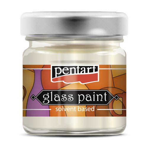 Barva na sklo vitrážová PENTART 30 ml PERLEŤOVÁ BÍLÁ