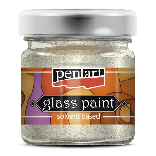 Barva na sklo vitrážová PENTART 30 ml TŘPYTIVÁ ZLATÁ