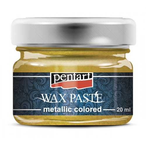 Vosková pasta metalická 20 ml  ŽLUTÁ