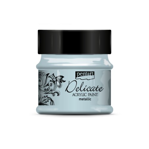 Akrylová barva delikátní metalická PENTART 50 ml MODROSTŘÍBRNÁ