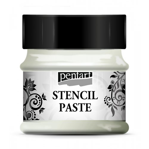 Šablonová pasta perleťová PENTART 50 ml LEDOVÝ KVĚT