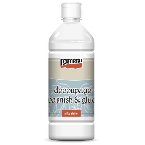Lepidlový lak na decoupage hedvábný lesk PENTART 1000 ml