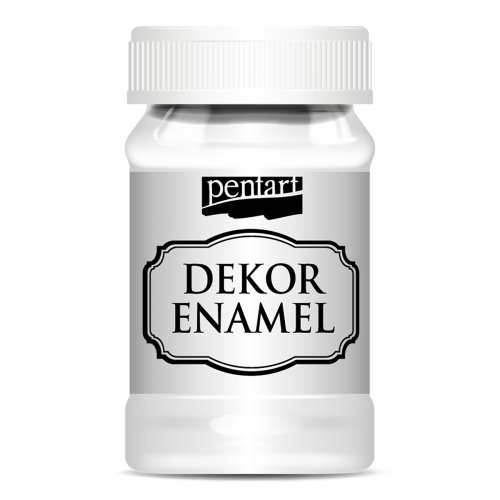 Dekorační smalt 100 ml BÍLÁ