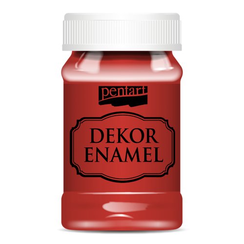 Dekorační smalt 100 ml ČERVENÁ