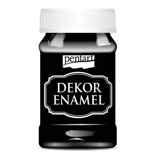 Dekorační smalt 100 ml ČERNÁ