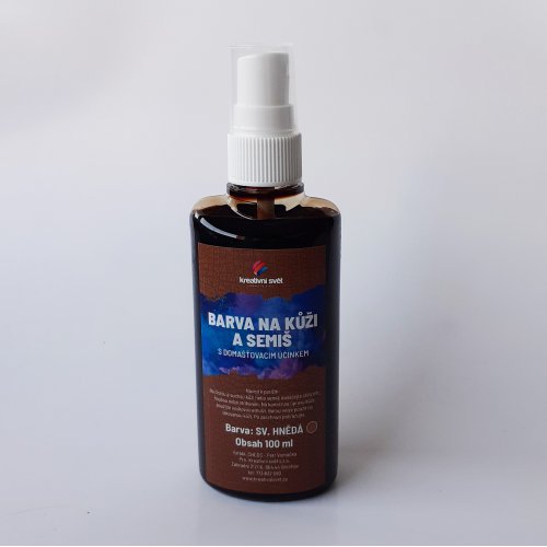 Barva na kůži a semiš 110 ml SVĚTLE HNĚDÁ