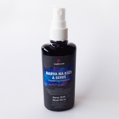 Barva na kůži a semiš 110 ml ŠEDÁ