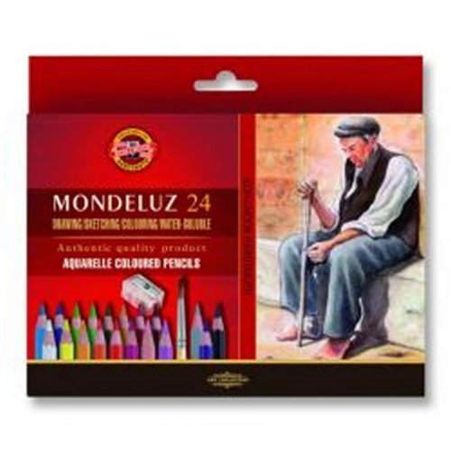 Pastelky akvarelové KOH-I-NOOR Mondeluz 24 ks