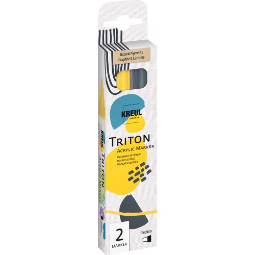 Sada akrylový fix TRITON KREUL medium NATURAL PIGMENT