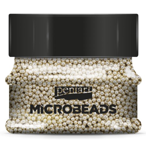 Korálky skleněné MICROBEADS PENTART ŠAMPAŇSKÁ