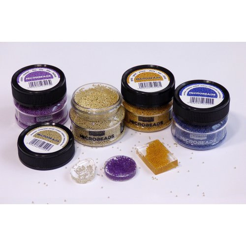 Korálky skleněné MICROBEADS PENTART 40 g ČERVENÁ - Microbeads_img1.jpg