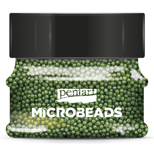 Korálky skleněné MICROBEADS PENTART ZELENÁ