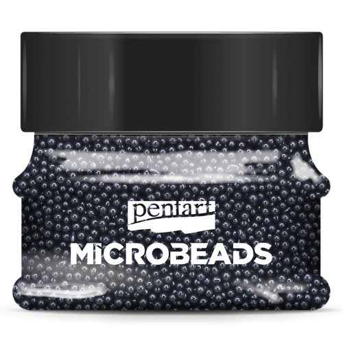 Korálky skleněné MICROBEADS PENTART ČERNÁ