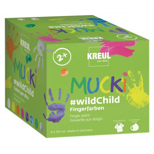 Sada Premium wildChild prstové barvy MUCKI 8 barev