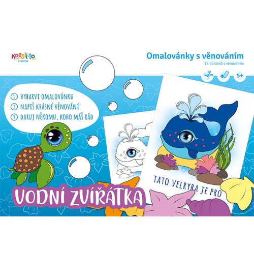 Omalovánky Vodní zvířátka + sada fixy CHAMELEON - 100920.png