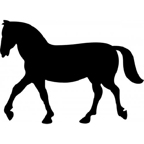 Kůň - plastová šablona 14,5x14,5 cm