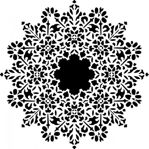 Mandala  - plastová šablona 29x29 cm