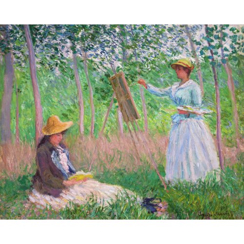 Vyšívání křížkové sada - Monet - V lese u Giverny 32 x 40 cm