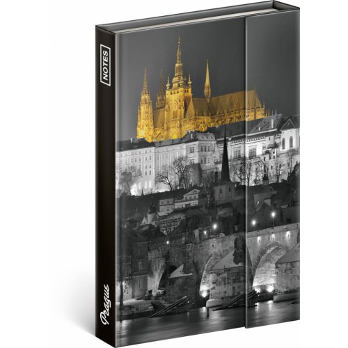 Notes Praha – Jakub Kasl, linkovaný, 11 × 16 cm