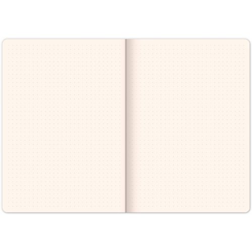 Notes Vivella Classic modrý/bílý, tečkovaný, 15 × 21 cm - obrázek