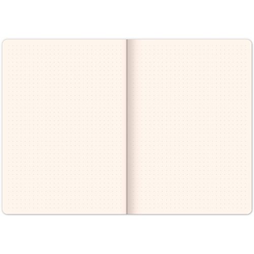 Notes Vivella Classic modrý/bílý, tečkovaný, 15 × 21 cm - obrázek