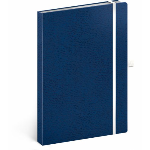 Notes Vivella Classic modrý/bílý, tečkovaný, 15 × 21 cm