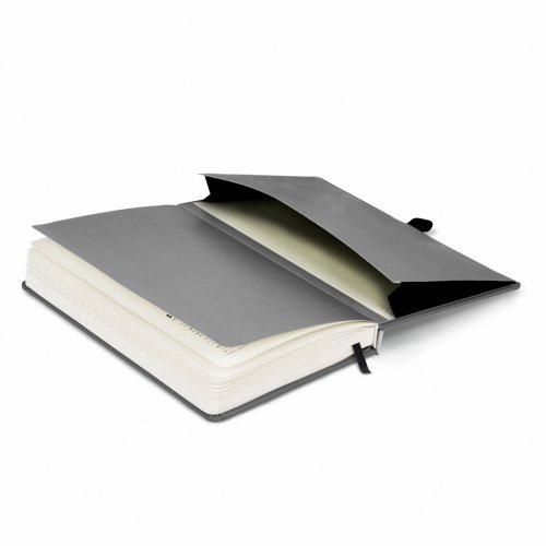 Notes Černý, linkovaný, 13 × 21 cm - obrázek