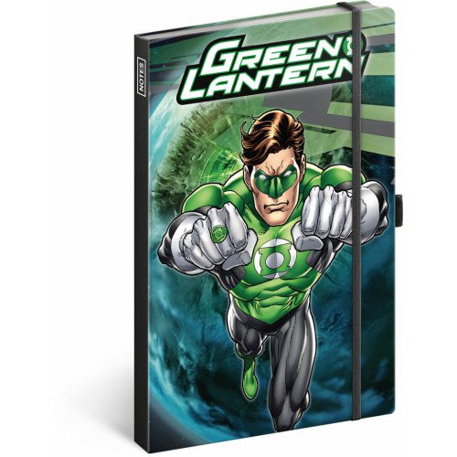 Notes Green Lantern, linkovaný, 13 × 21 cm