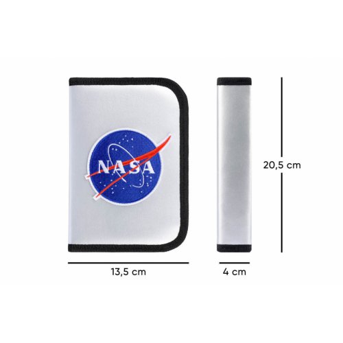 BAAGL Školní penál klasik dvě chlopně NASA - obrázek