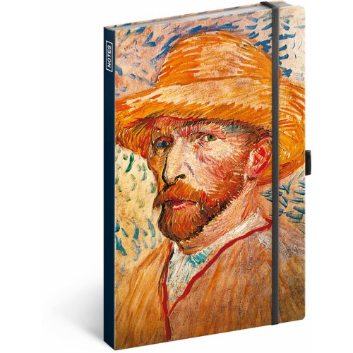 Notes Vincent van Gogh, linkovaný, 13 × 21 cm