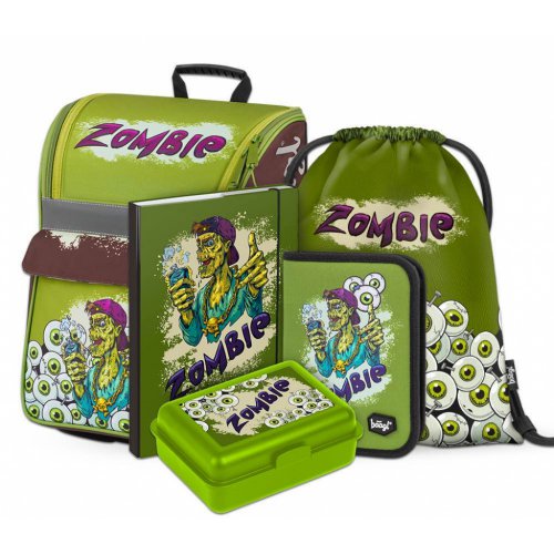 BAAGL SET 5 Zombie: aktovka, penál, sáček, box, desky