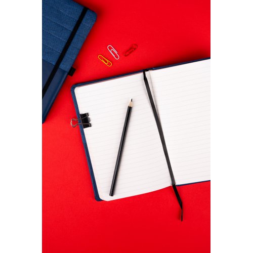Notes Skiver modromodrý, linkovaný, 13 × 21 cm - obrázek