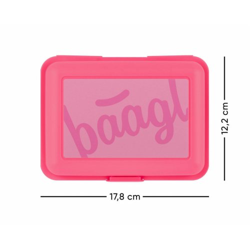BAAGL Box na svačinu Logo růžový - obrázek