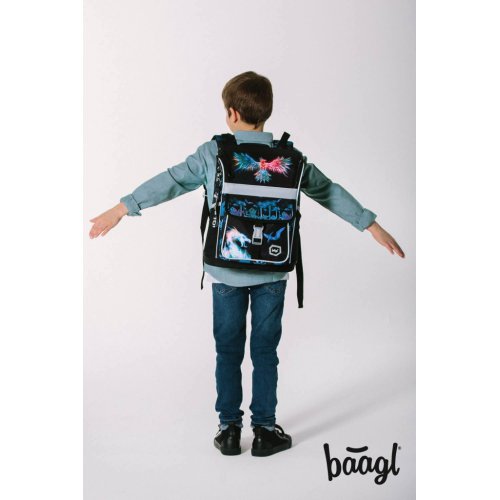 BAAGL SET 3 Zippy Fénix: aktovka, penál, sáček - obrázek