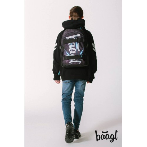 Školní set Skate Bluelight - batoh, penál, sáček - obrázek
