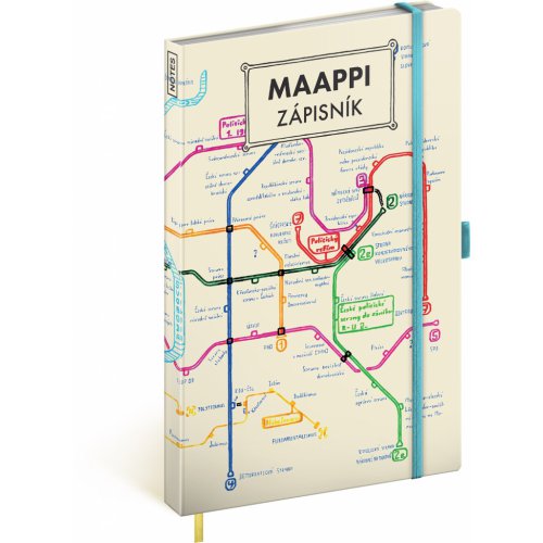 Notes Maappi, linkovaný, 13 × 21 cm