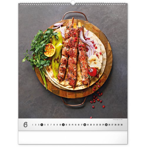 Nástěnný kalendář Gourmet 2023, 48 × 56 cm - obrázek