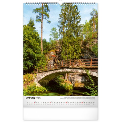 Nástěnný kalendář Národní parky Čech a Moravy 2023, 33 × 46 cm - obrázek